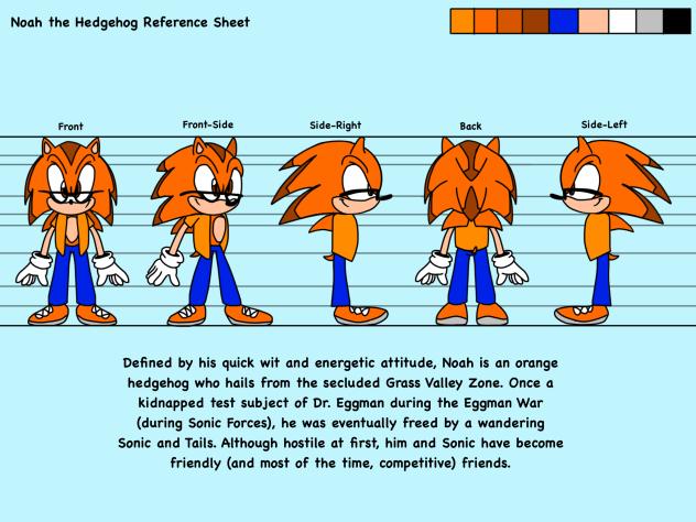 Noah the Hedgehog Reference Sheet - ibisPaint