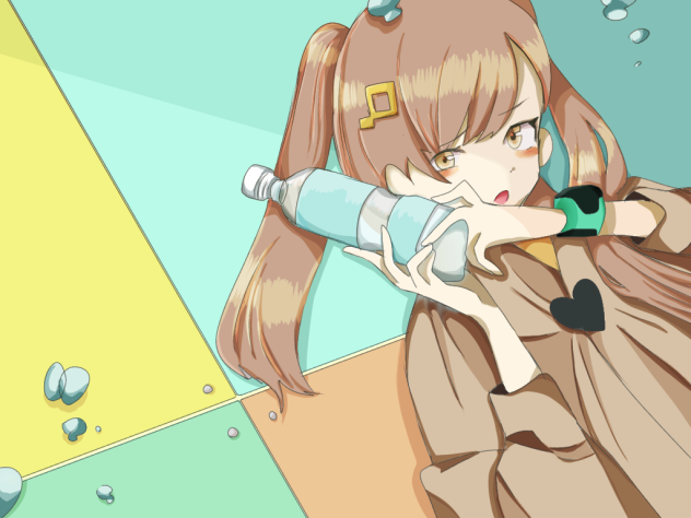 ぷっすんきゅうナッツバージョン！線画　　塗らせて頂きました！