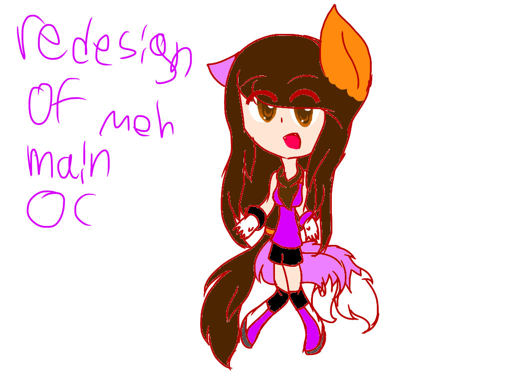 redesign of my main OC - ibisPaint