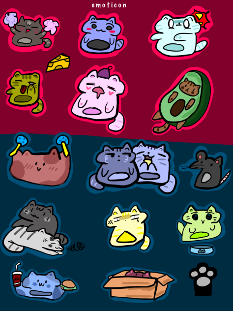 Cat emoticon 캣 이모티콘🐈