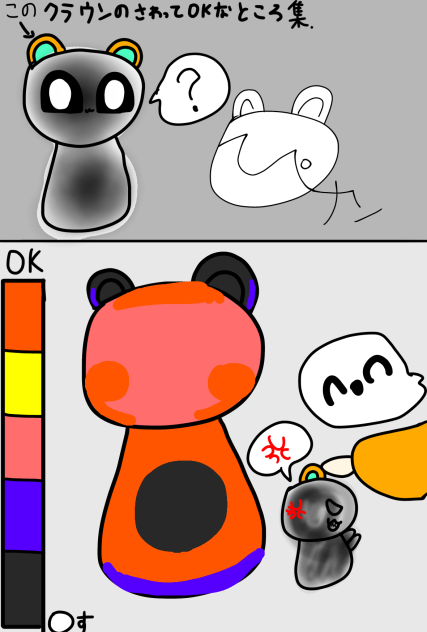 触ってOKな場所