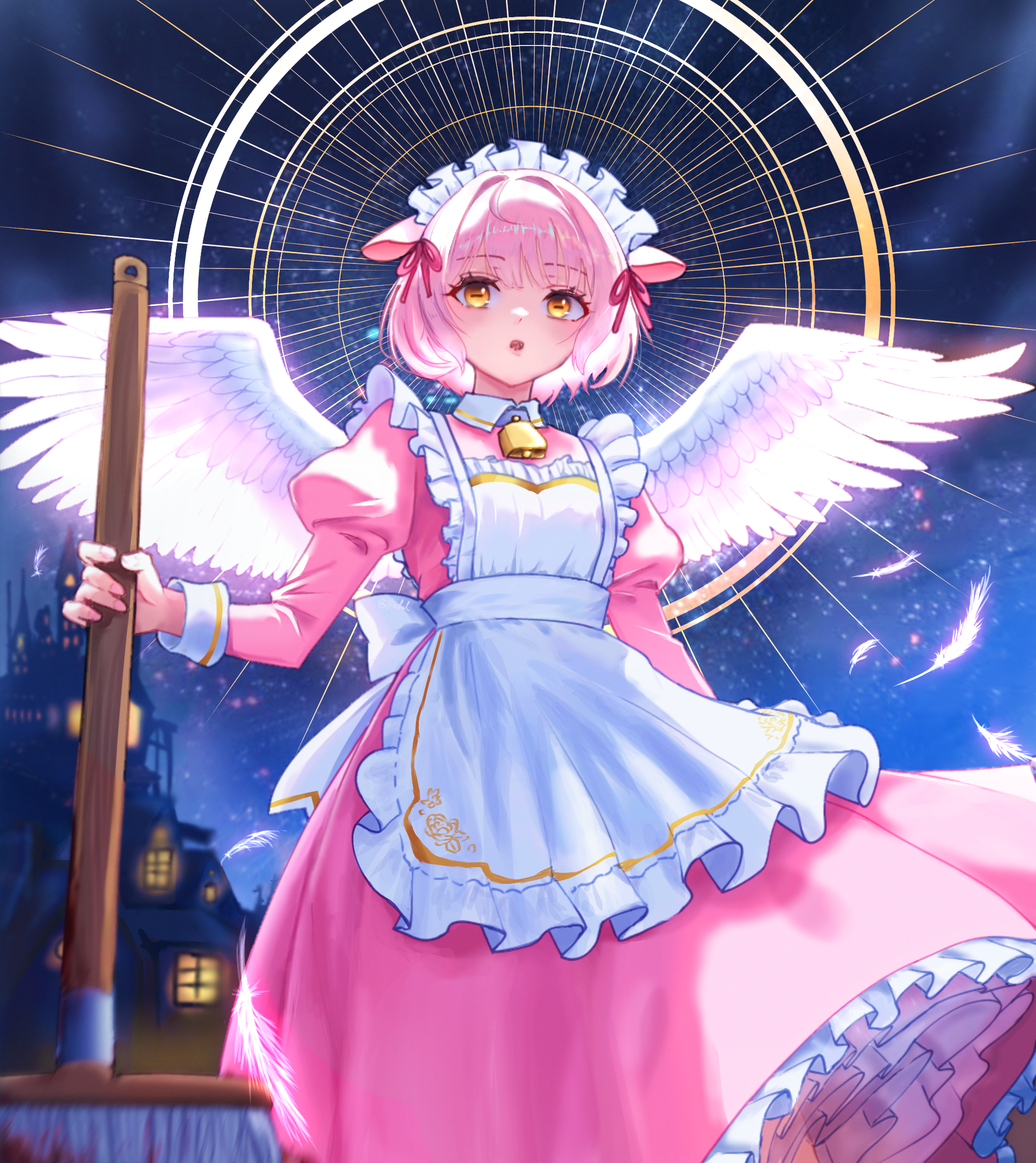 ピンク天使蝶台座♡♡ image967401531.png