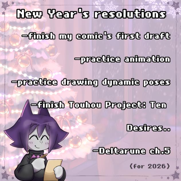 new year's resolutions