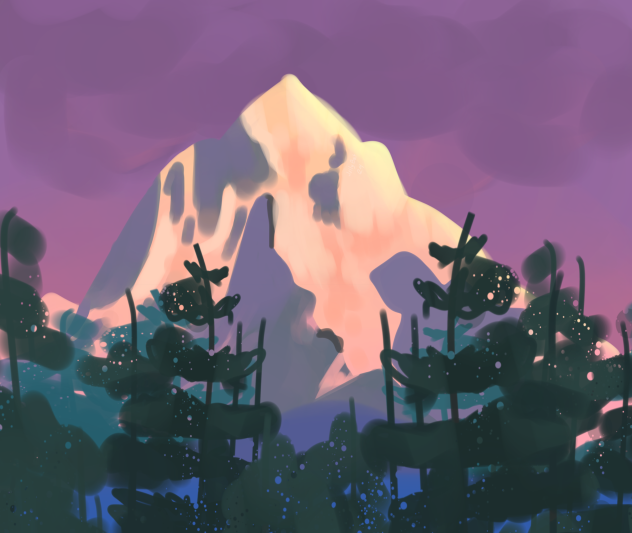 Neat mountains - ibisPaint