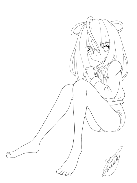 A glance（線画）