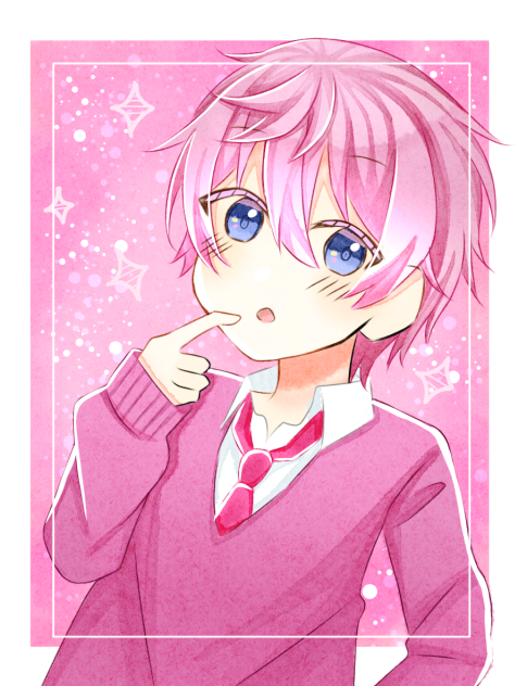 さとみくん　水彩