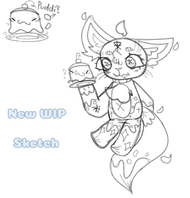 Alien Sugar-Rush Cat Bff Puddi WIP