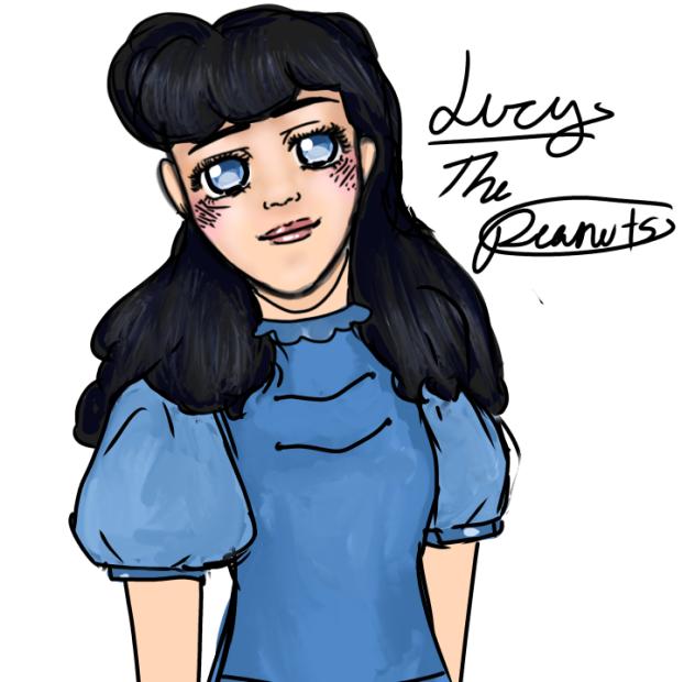 Lucy van pelt from the peanuts
