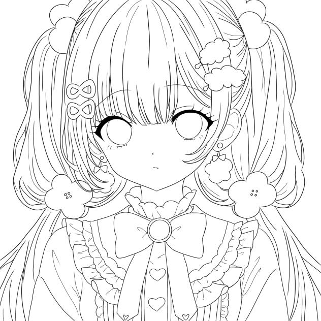 塗り絵＊線画 ＊ 塗ってください ［65］ - ibisPaint