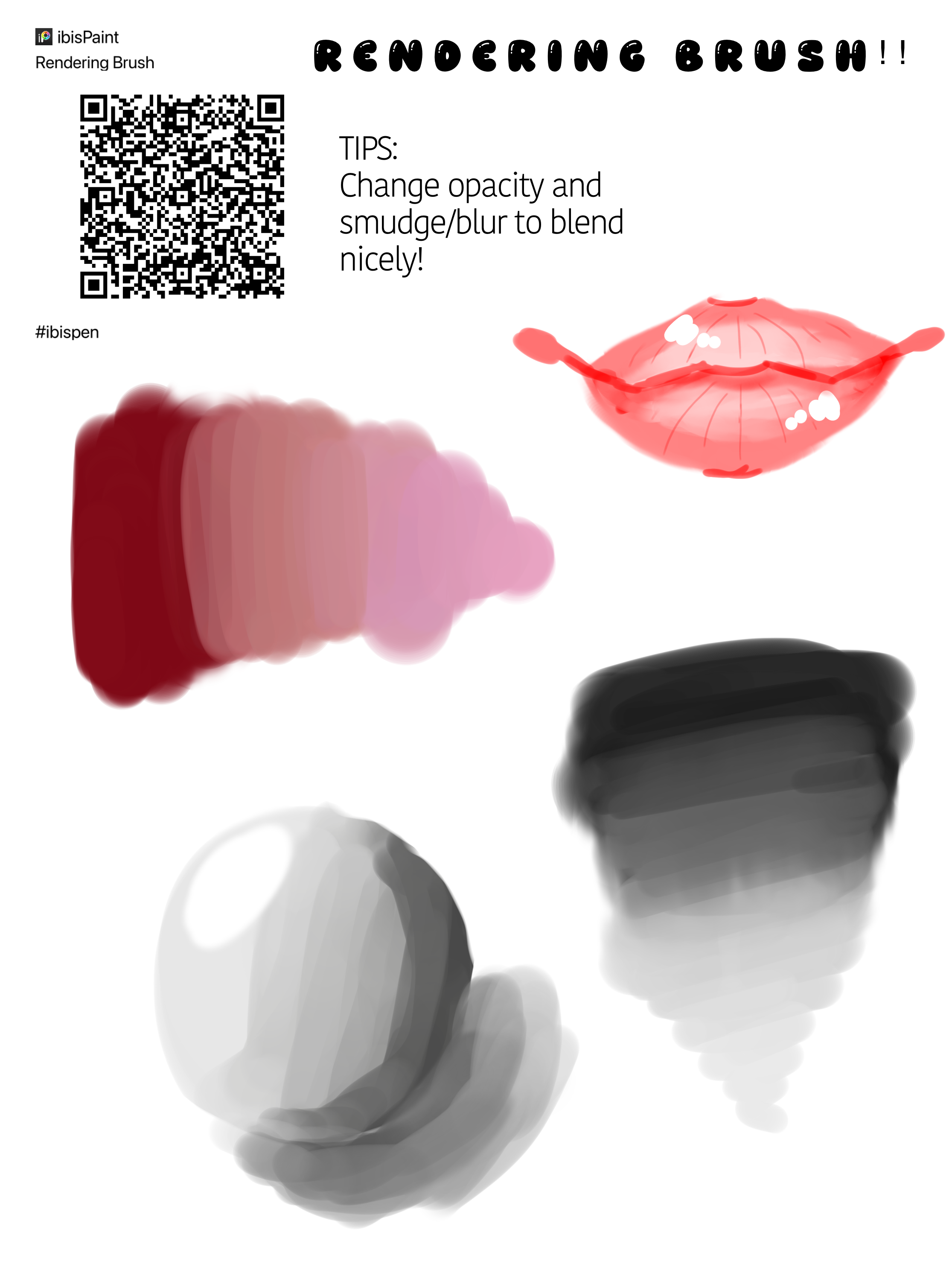 Rendering brush QR code - ibisPaint