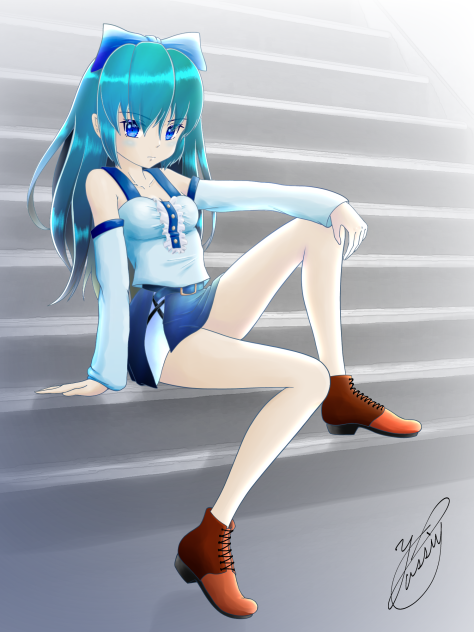 The girl downstairs