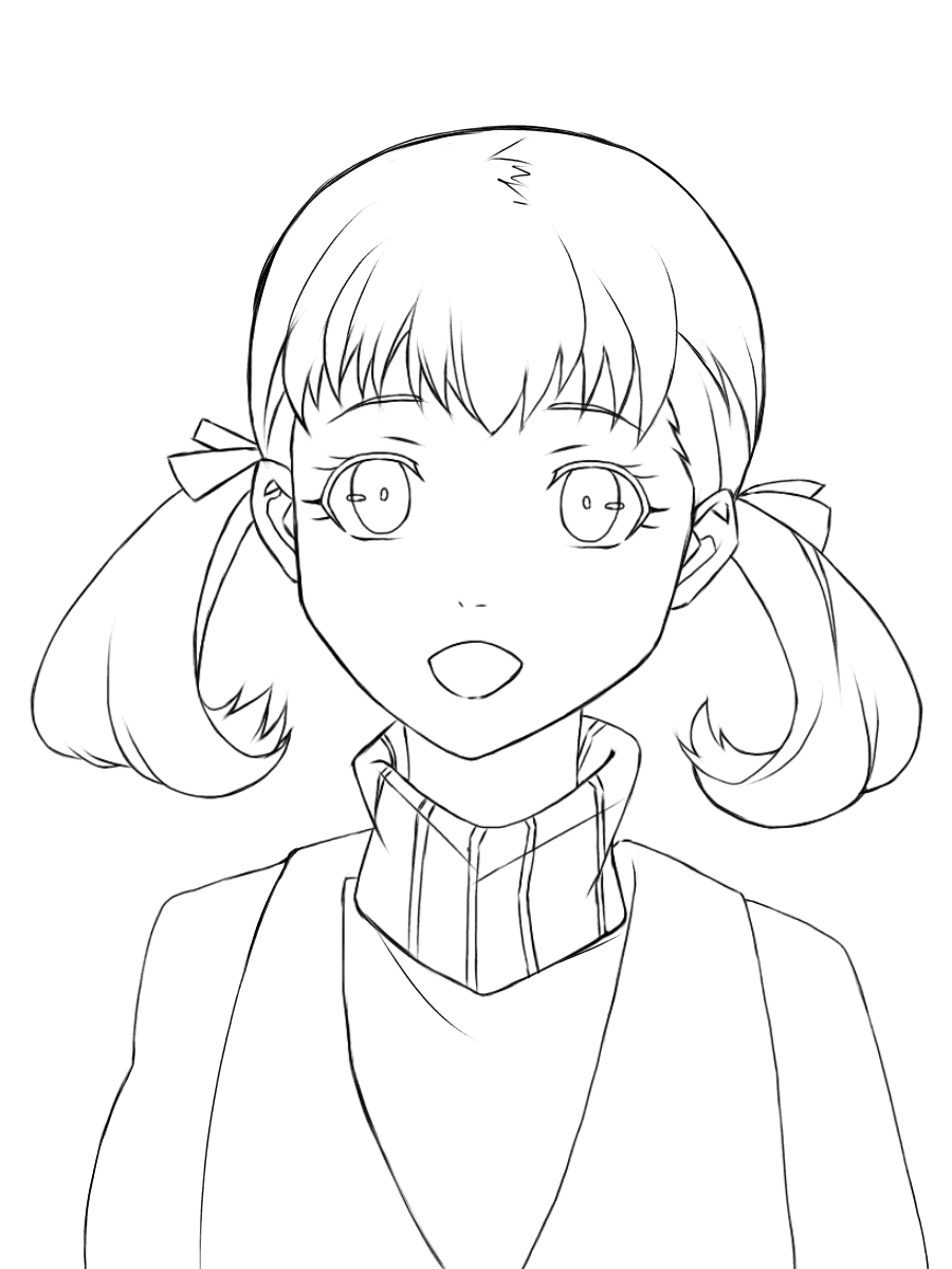線画 堂島菜々子 Ibispaint