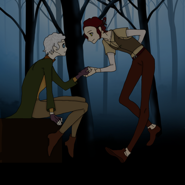 Good Omens Anastasia AU (base used)