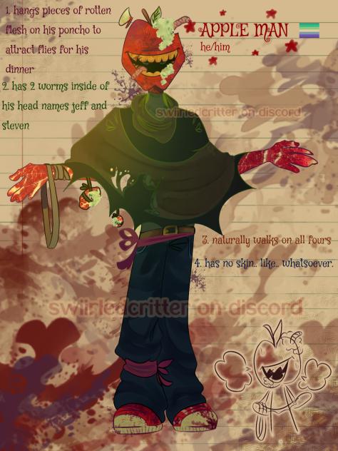 apple man 🍎🪱🥩