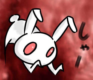 威嚇うさぎ