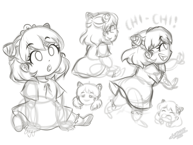 Baby Anya Sketches