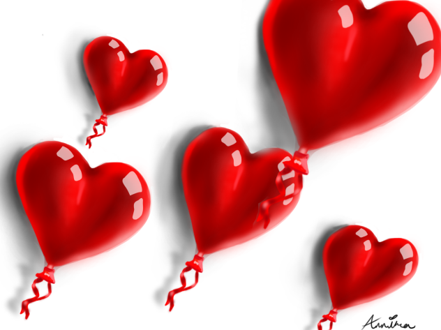 Heart balloons 🎈❤️