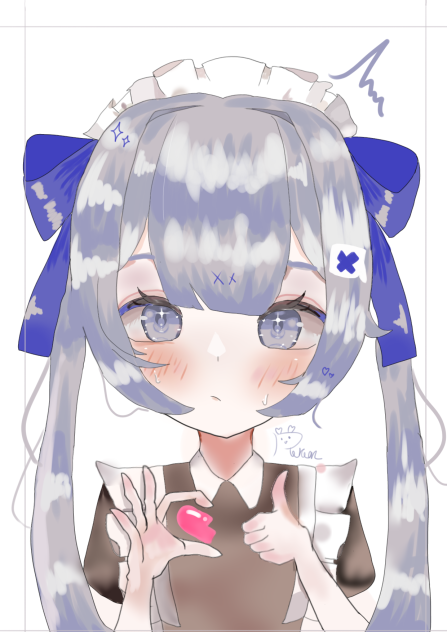 驚き照れ顔？メイド