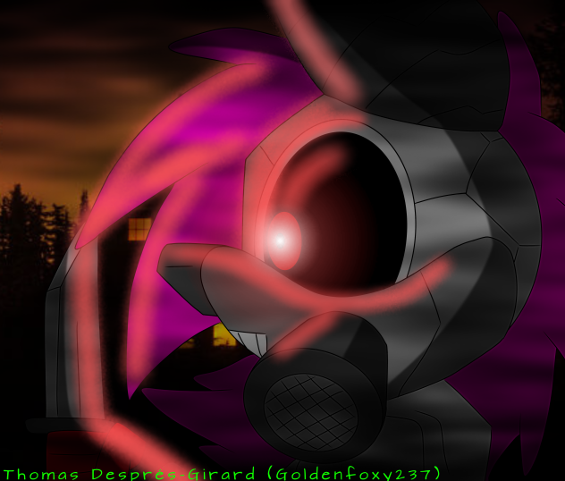 Gazmask Killer speedpaint Goldenfoxy237