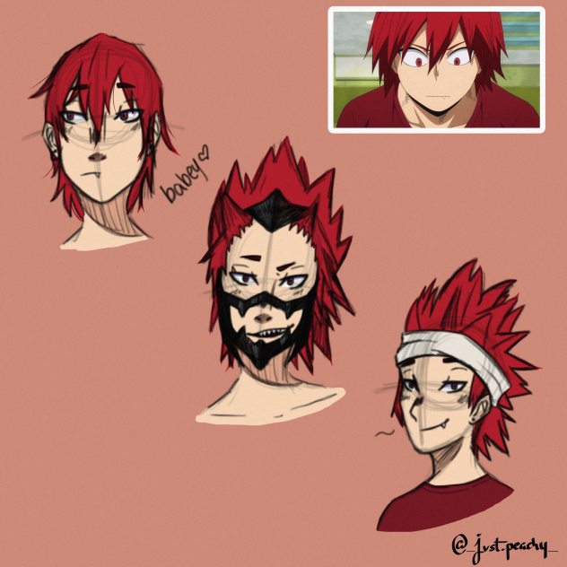 Colored kirishima sketches