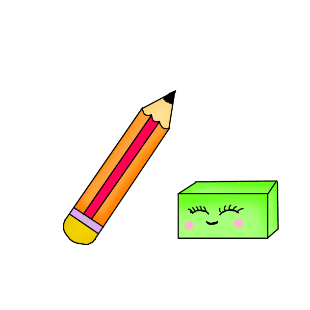 Pencil and rubber✏️