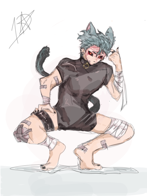 Randomized oc I drew this on medibang^^
