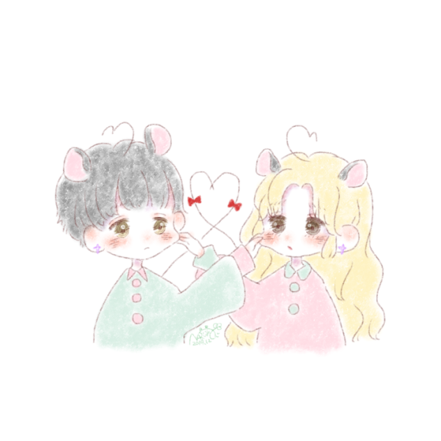 男の子×女の子【フリーアイコン②】