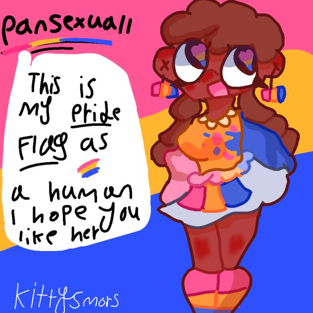 my pride flag as a human 🙃 - ibisPaint
