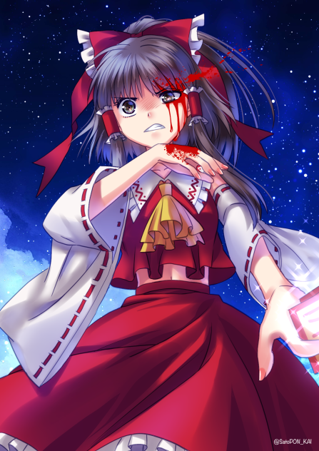 #リプ来た番号の表情を描く3-I 霊夢