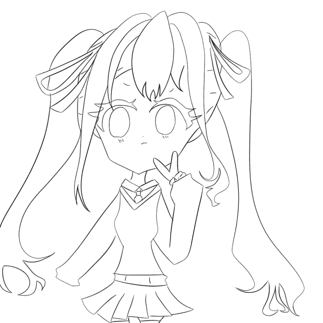 ぴーす　〈線画〉