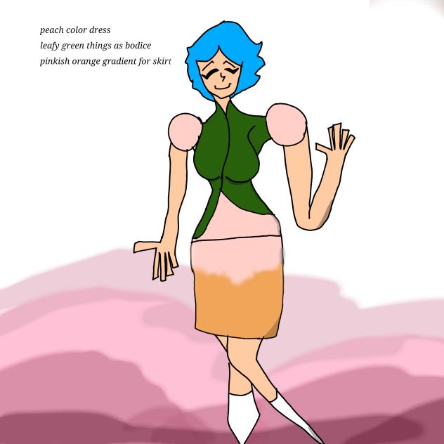 Amber's Pink Leaf Dress