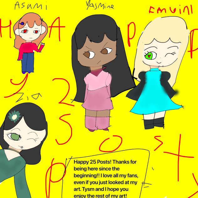 Happy 25 Posts - ibisPaint