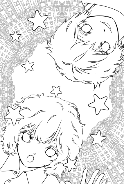 週末の落書き10 線画