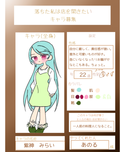 キャラ募のや〜つ2！