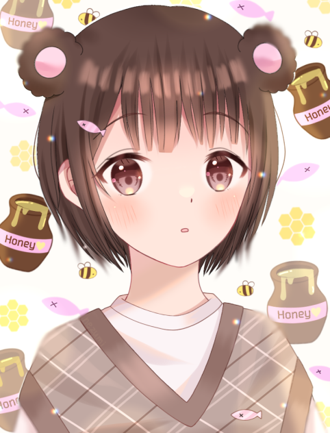 🤎ショートカット✖︎くま耳💛