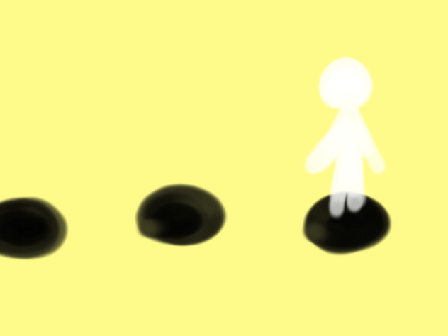 飛び越えて　あなたは見られている