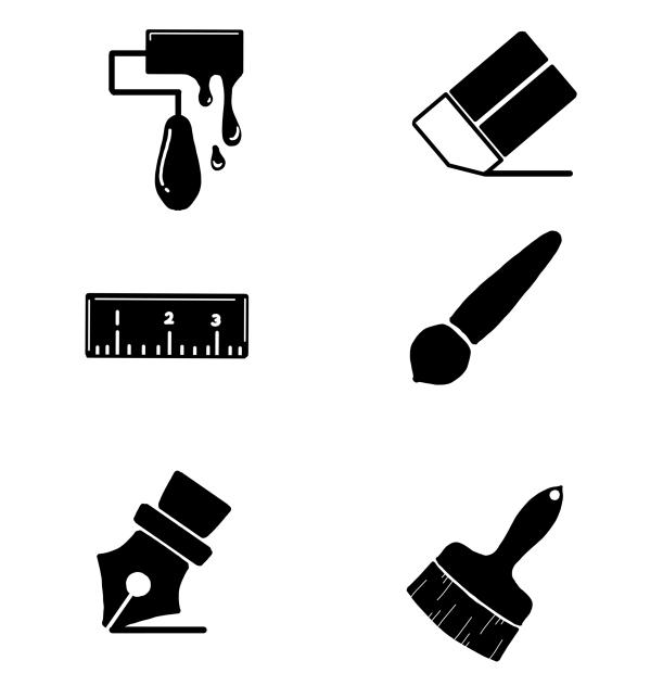 Drawing & coloring tools icon