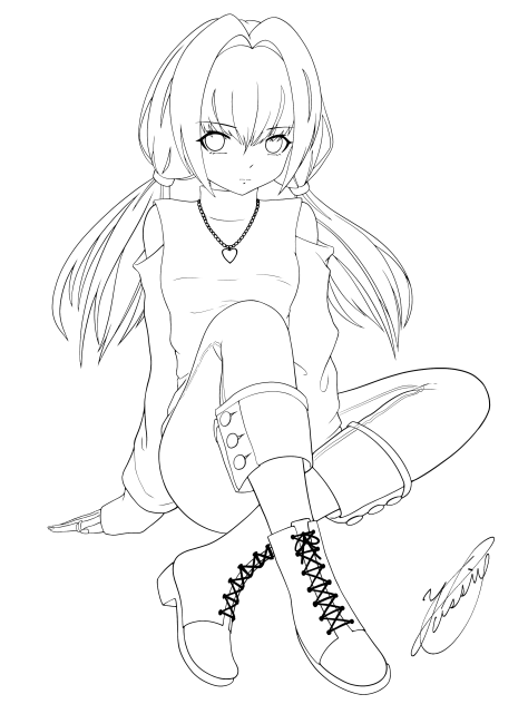 Just the way I feel（線画）