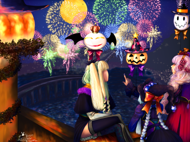 デジ絵0083：Halloween town