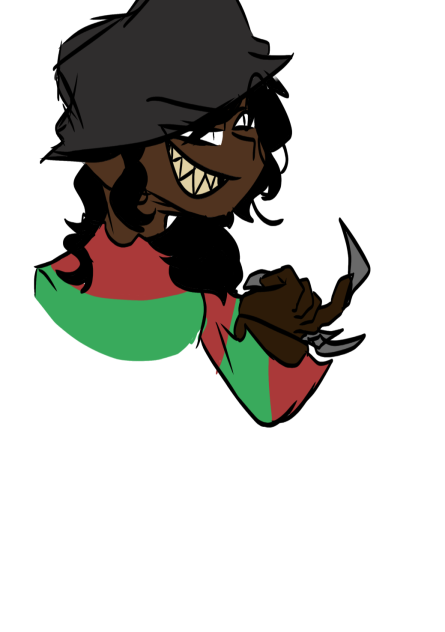 Lazy me as Freddy Krueger sketch lol