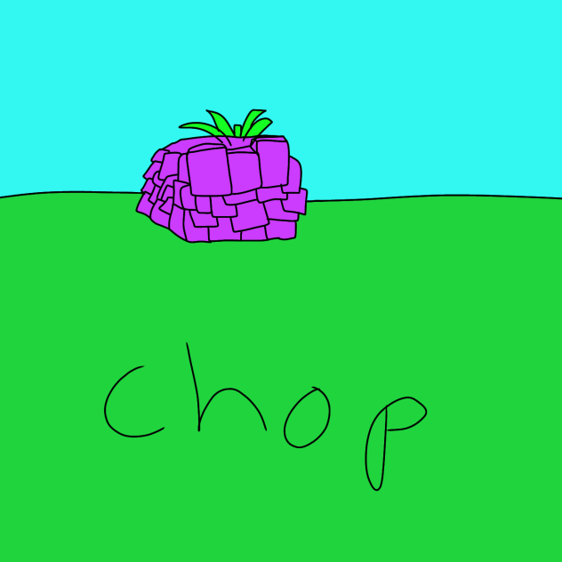 chop fruit