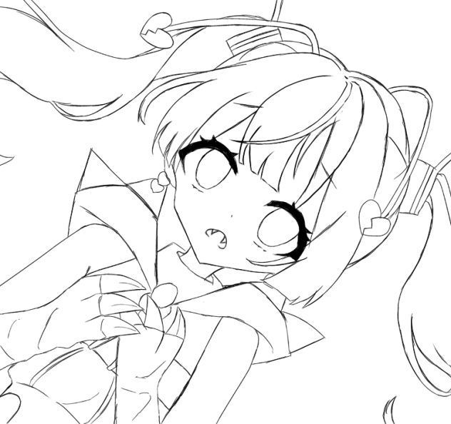 あいたい星人の線画