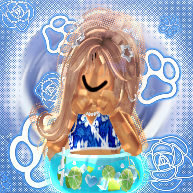 Roblox GFX of my friends character 🩵