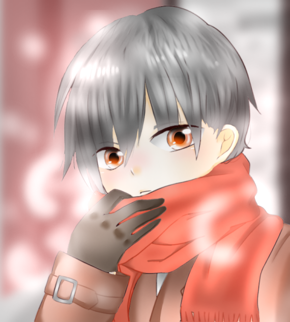 男の子【線画】 塗らせて頂きました