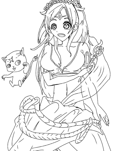 シバともも 線画