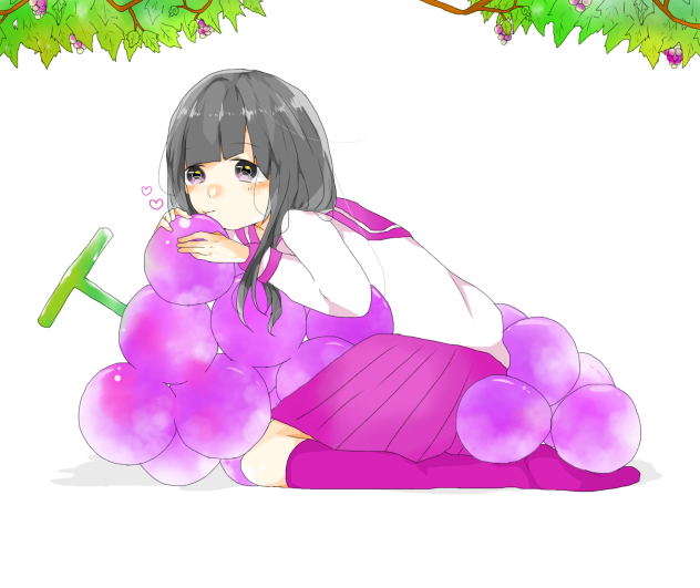 ぶどう大好き少女