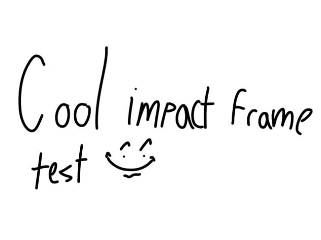 impact frame test