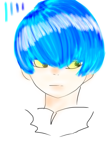 厚塗り髪 Ibispaint