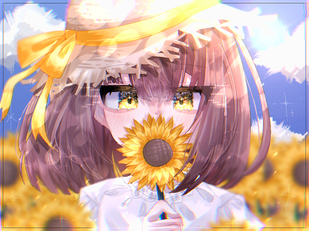 夏空の下で。