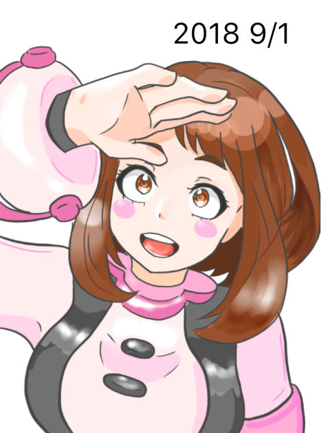 お茶子描いてみた